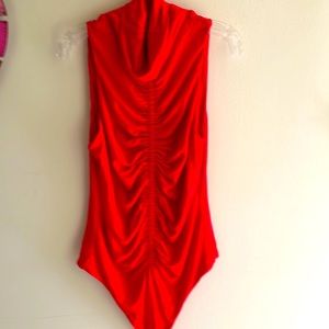 Lovers and Friends. Red Bodysuit. Medium. NWT